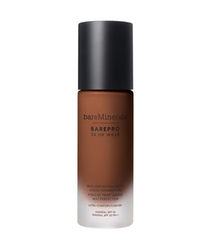 bareMinerals BarePro 24H Matte Comfort Liquid Foundation Flüssige Foundation 30 ml Braun