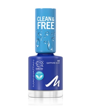 Manhattan Clean & Free Nail Polish Nagellack 8 ml Blau