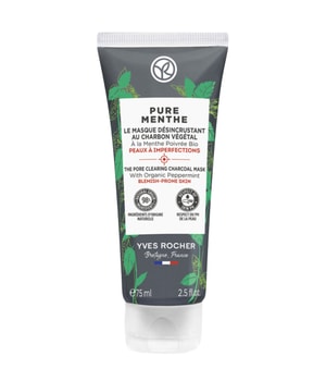 Yves Rocher Pure Menthe Porenverfeinernde Kohle-Maske Gesichtsmaske 75 ml