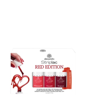 Alessandro Striplac Peel or Soak Farbset Red Collection Nagellack-Set 1 Stk