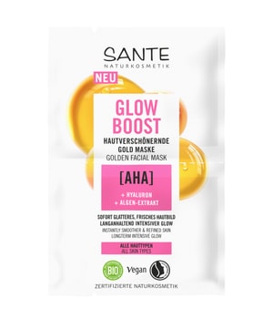 Sante Glow Boost Golden Facial Mask AHA Gesichtsmaske 8 ml