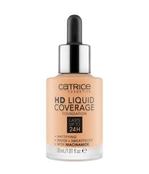 CATRICE HD Liquid Coverage Flüssige Foundation 30 ml Hellbraun