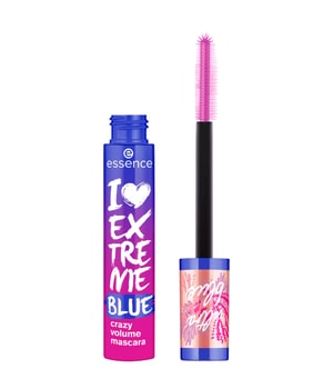 essence live LIFE in CORAL I LOVE EXTREME BLUE crazy volume Mascara 12 ml Blau