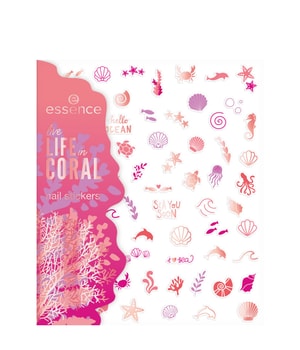 essence live LIFE in CORAL Nagelsticker 72 Stk