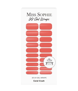 Miss Sophie UV Gel Wraps Coral Crush Nagelfolie 20 Stk Orange