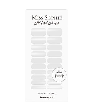 Miss Sophie UV Gel Wraps Transparent Nagelfolie 20 Stk Weiß