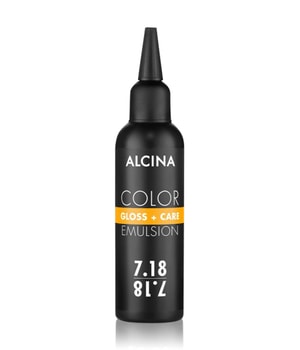 ALCINA Color Gloss+Care Emulsion 7.18 Mittelblond-Asch-Silber Haartönung 100 ml