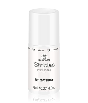 Alessandro Striplac Peel or Soak Top Coat Nagellack 8 ml Creme