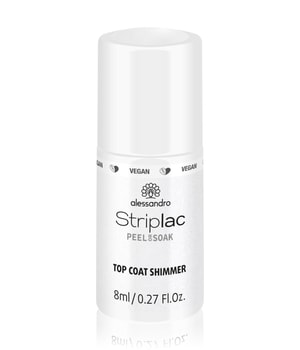 Alessandro Striplac Peel or Soak Top Coat Nagellack 8 ml Weiß