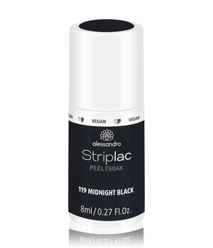 Alessandro Striplac Peel or Soak Nagellack 8 ml Schwarz