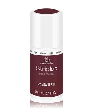 Alessandro Striplac Peel or Soak Nagellack 8 ml Dunkelrot