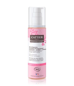 Cattier Gesichtspflege Rosa Heilerde - braune Leinsamen Reinigungsgel 200 ml