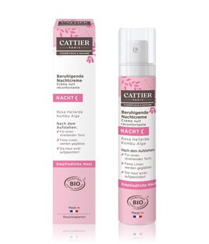 Cattier Gesichtspflege Rosa Heilerde - Kombu Alge Nachtcreme 50 ml