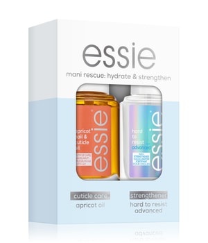 essie Advdanced Routine Set apricot nail & cuticle oil + Hard to resist Nagellack-Set 27 ml