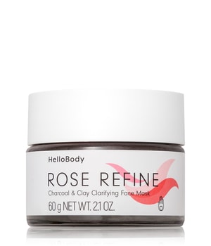 HelloBody ROSE REFINE Charcoal & Clay Clarifying Face Mask Gesichtsmaske 50 ml