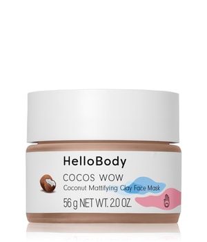 HelloBody COCOS WOW Coconut Mattifying Clay Face Mask Gesichtsmaske 50 ml