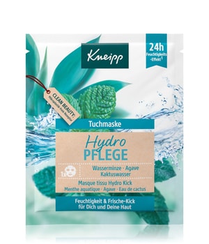 Kneipp Hydro Pflege Wasserminze - Agave - Kaktuswasser Tuchmaske 1 Stk