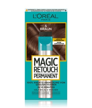 L'Oréal Paris Magic Retouch Permanent Ansatz-Abdeckung Nr. 5 Braun Haarfarbe 1 Stk Schwarz