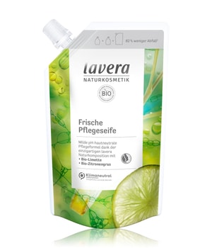 lavera Frisch Bio-Limette & Bio-Zitronengras-Refill Flüssigseife 500 ml