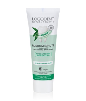 Logona LOGODENT EXTRAFRISCHER RUNDUMSCHUTZ daily care Pfefferminz + Fluorid Zahnpasta 75 ml