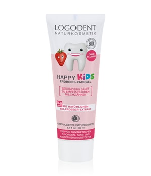 Logona LOGODENT HAPPY KIDS Erdbeer ohne Fluorid Zahnpasta 50 ml