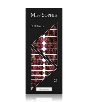 Miss Sophie Aubergine Purple Nagelfolie 20 g Dunkelrot