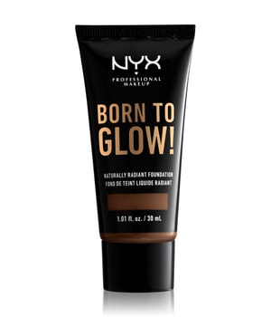 NYX Professional Makeup Born to Glow! Naturally Radiant Foundation Flüssige Foundation 30 ml Braun