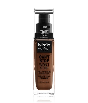 NYX Professional Makeup Can't Stop Won't Stop 24-Hour Foundation Flüssige Foundation 30 ml Braun