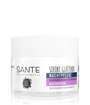 Sante Sofort glättende Nachtpflege Natürliches Hyaluron & Parakresse Nachtcreme 50 ml