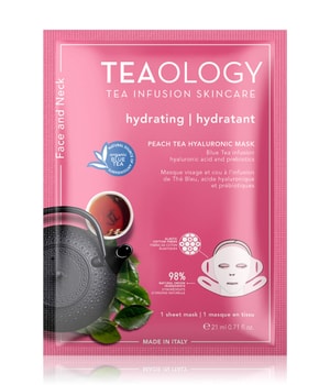 TEAOLOGY Peach Tea Hyaluronic Mask Gesichtsmaske 21 ml