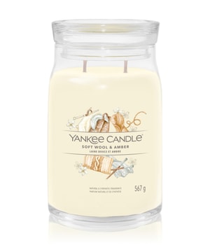 Yankee Candle Soft Wool & Amber Signature Duftkerze 567 g