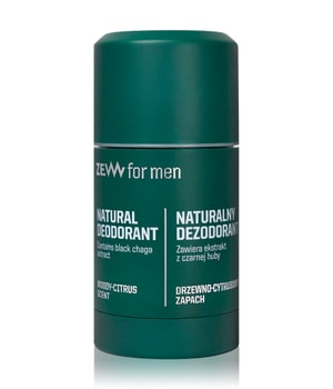 ZEW for Men Natural Deodorant with black chaga Deodorant Stick 80 ml