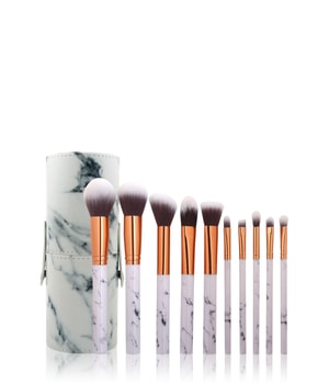 Zoë Ayla Makeup Brush Set and Cylindric Case 10 Pices Marble Pinselset 1 Stk